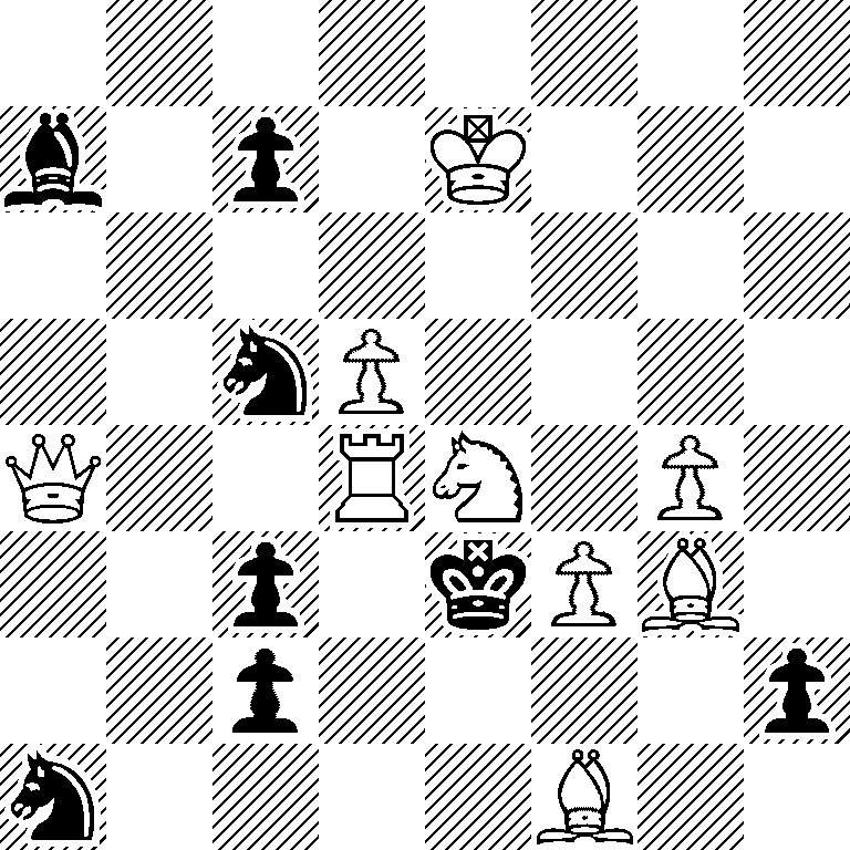 8/b1p1K3/8/2nP4/Q2RN1P1/2p1kPB1/2p4p/n4B2