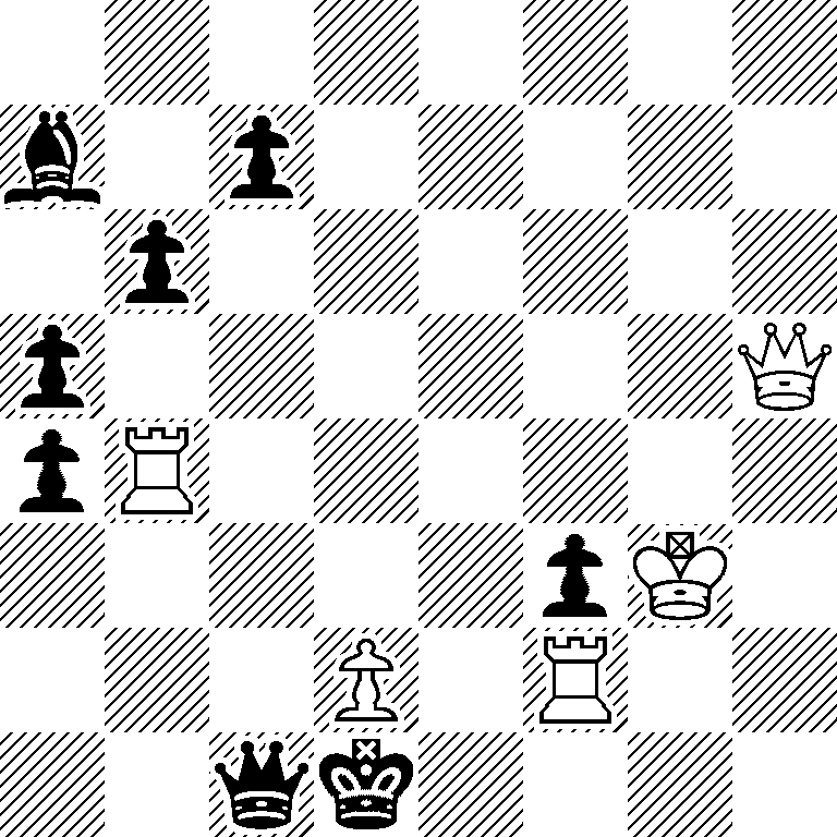 8/b1p5/1p6/p6Q/pR6/5pK1/3P1R2/2qk4