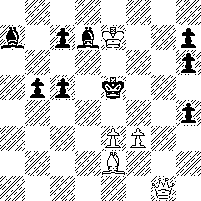 8/b1pbK2p/7p/1pp1k3/7p/4PP2/4B3/6Q1