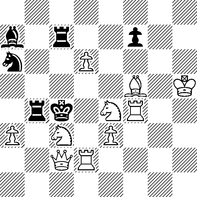 8/b1r2p2/n2P4/5B1K/1rk1NR2/P1N1P3/2QR4/8