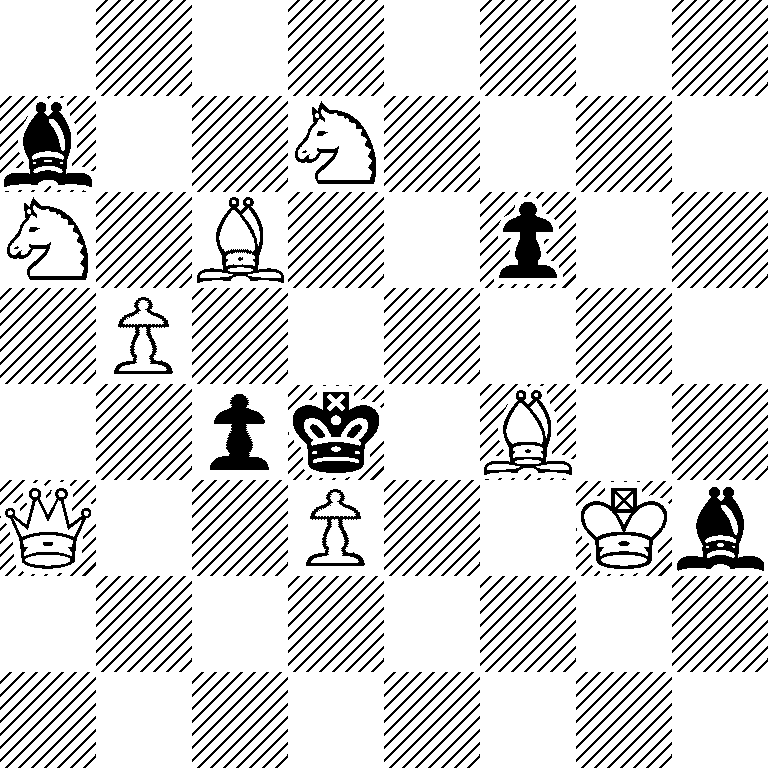 8/b2N4/N1B2p2/1P6/2pk1B2/Q2P2Kb/8/8