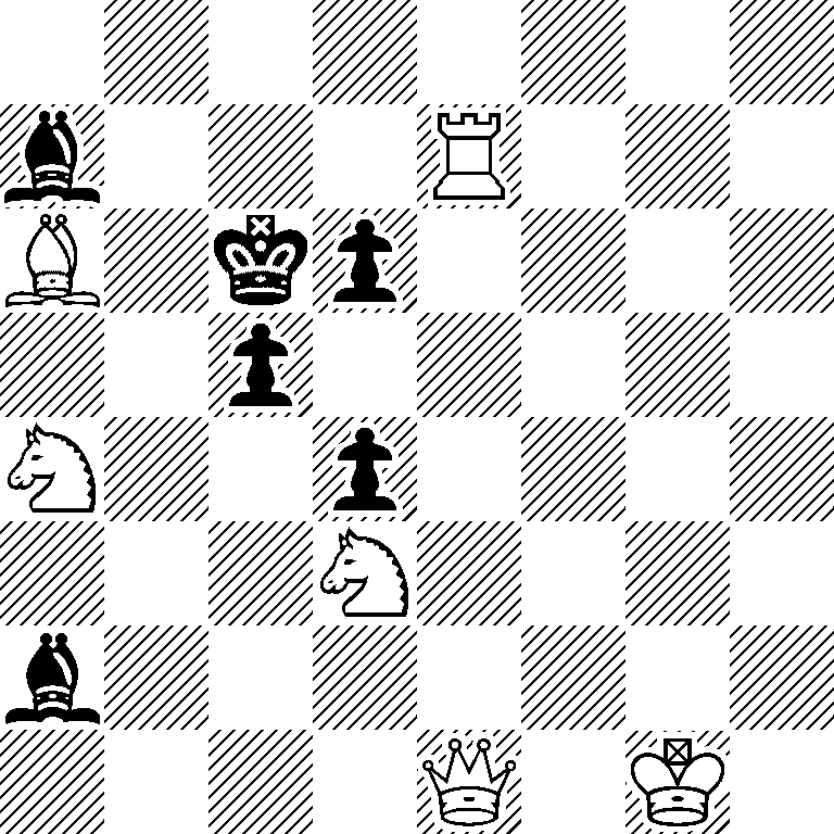 8/b3R3/B1kp4/2p5/N2p4/3N4/b7/4Q1K1