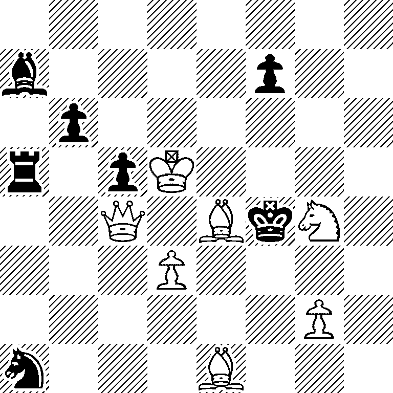 8/b4p2/1p6/r1pK4/2Q1BkN1/3P4/6P1/n3B3