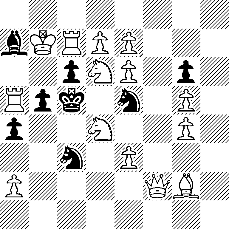 8/bKRPP3/2pNP1p1/Rpk1n1P1/p2N2P1/2n1P3/P4QB1/8