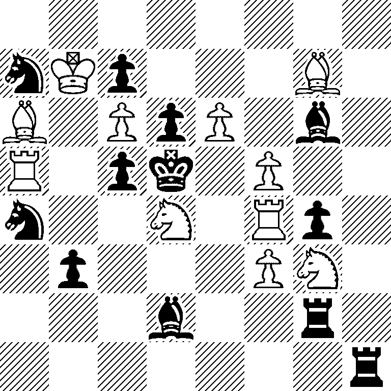 8/nKp3B1/B1PpP1b1/R1pk1P2/n2N1Rp1/1p3PN1/3b2r1/7r