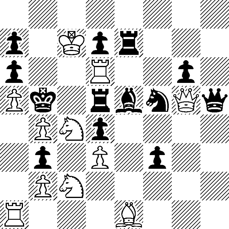 8/p1Kpr3/p2R2p1/Pk1rbnQq/1PNp4/1p1P1p2/1PN5/R3B3