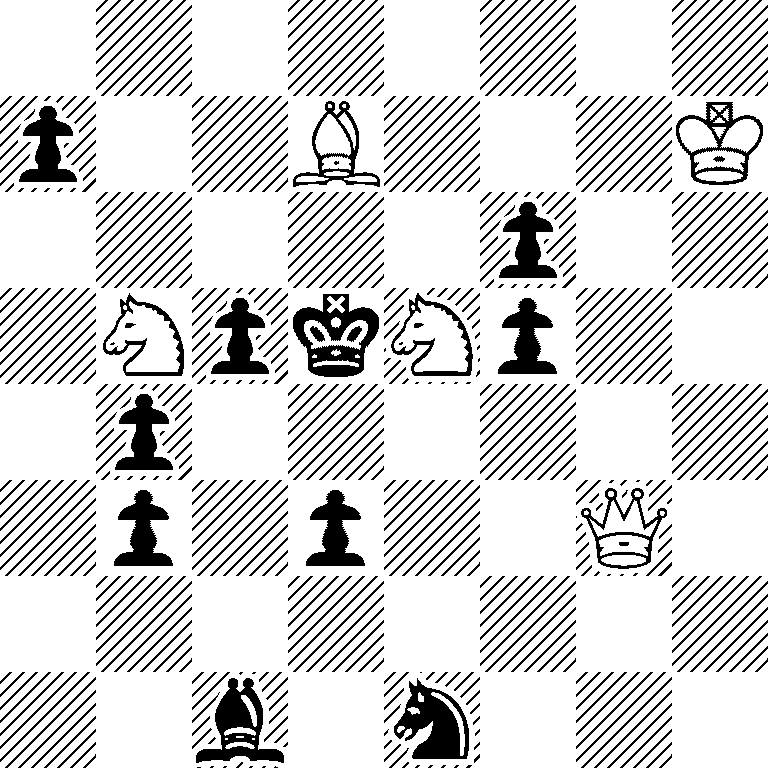 8/p2B3K/5p2/1NpkNp2/1p6/1p1p2Q1/8/2b1n3