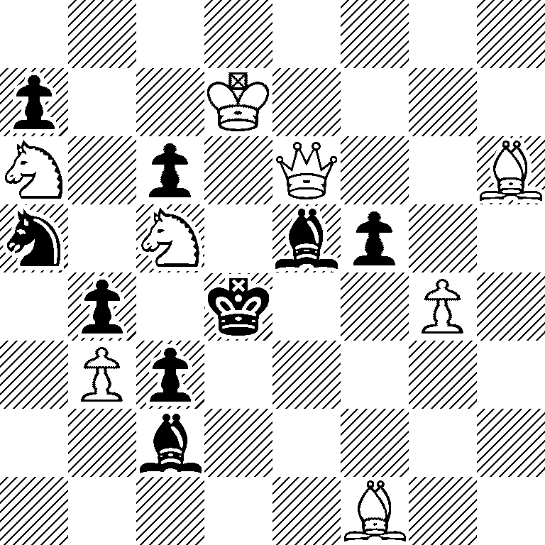 8/p2K4/N1p1Q2B/n1N1bp2/1p1k2P1/1Pp5/2b5/5B2