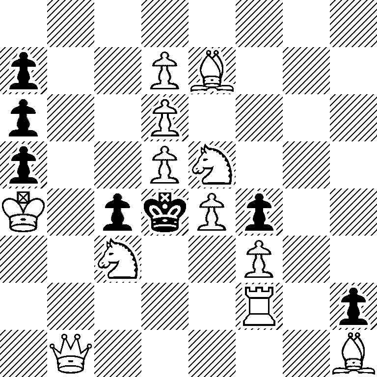 8/p2PB3/p2P4/p2PN3/K1pkPp2/2N2P2/5R1p/1Q5B