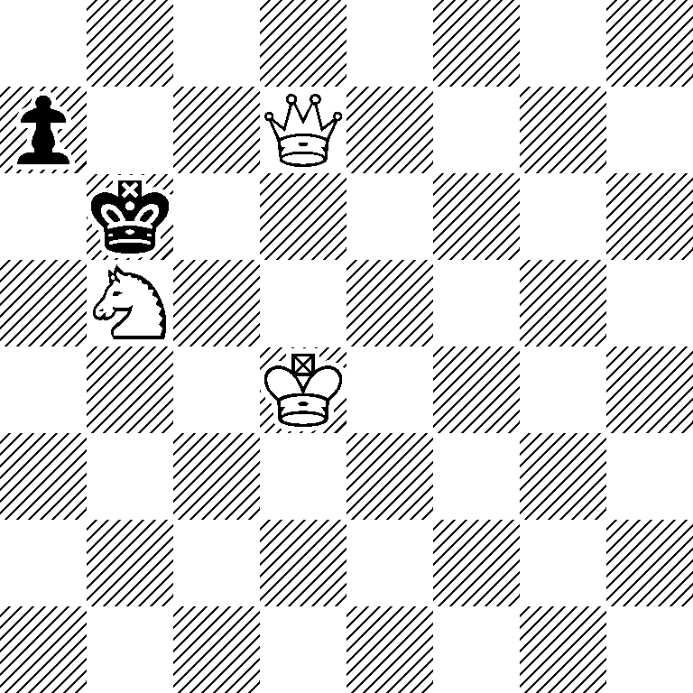 8/p2Q4/1k6/1N6/3K4/8/8/8