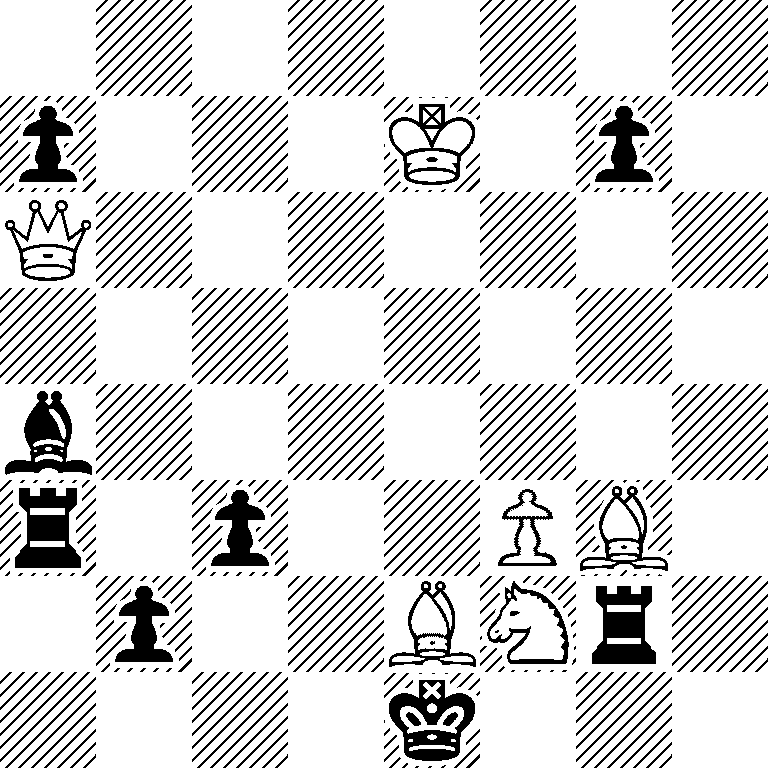 8/p3K1p1/Q7/8/b7/r1p2PB1/1p2BNr1/4k3