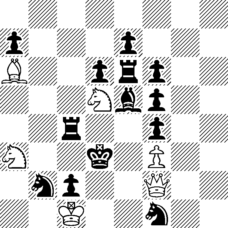 8/p3p3/B2prp2/3Nbp2/2r2p2/N2k1P2/1np2Q2/2K2n2
