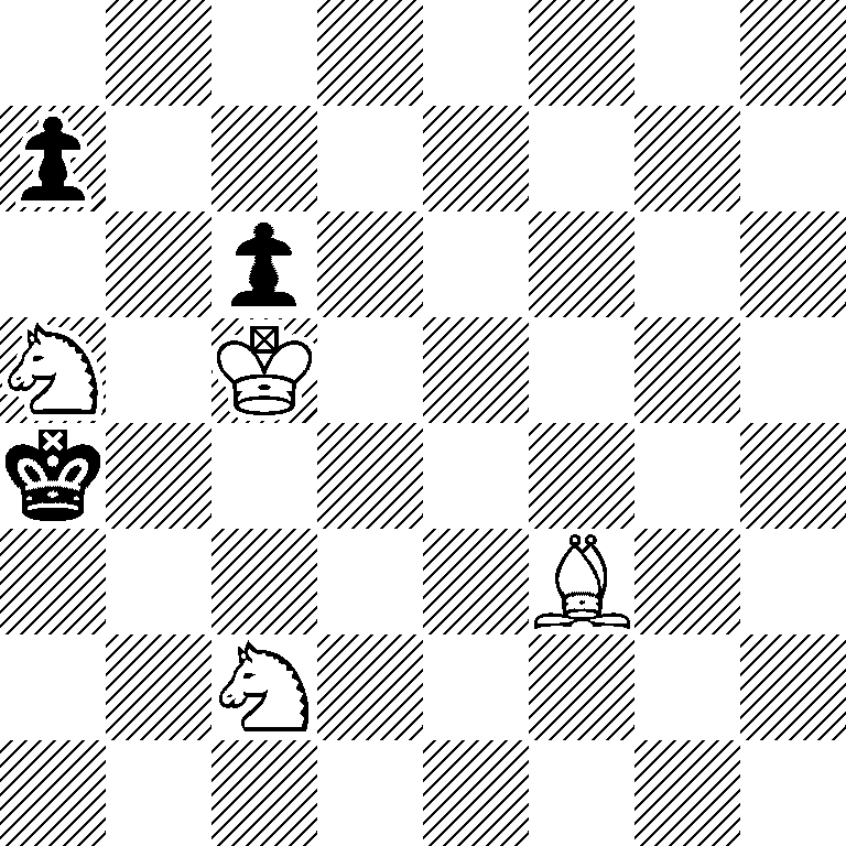 8/p7/2p5/N1K5/k7/5B2/2N5/8