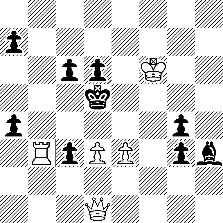 8/p7/2pp1K2/3k4/p5p1/1RpPP1pb/8/3Q4