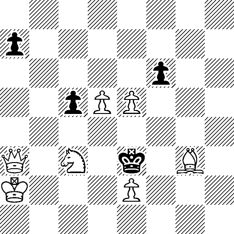 8/p7/5p2/2pPP3/8/Q1N1k1B1/K3P3/8