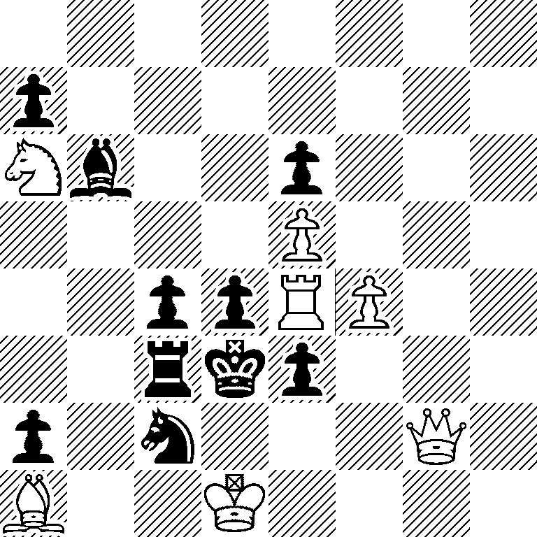 8/p7/Nb2p3/4P3/2ppRP2/2rkp3/p1n3Q1/B2K4