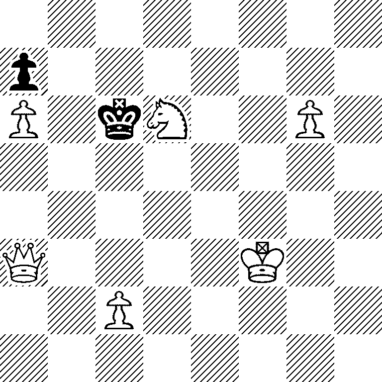 8/p7/P1kN2P1/8/8/Q4K2/2P5/8