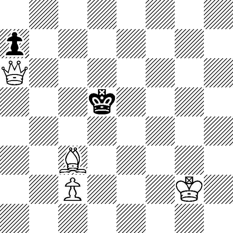 8/p7/Q7/3k4/8/2B5/2P3K1/8