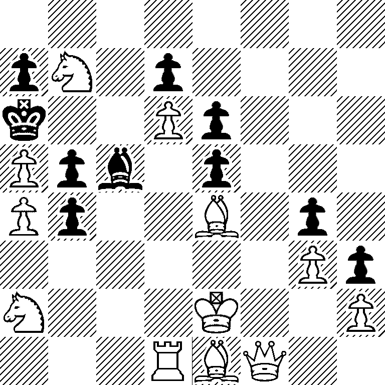 8/pN1p4/k2Pp3/Ppb1p3/Pp2B1p1/6Pp/N3K2P/3RBQ2