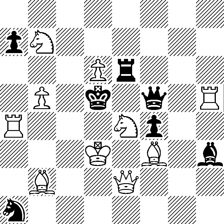 8/pN6/3Pr3/1P1k1q1R/R3Np2/3K1B1b/1B2Q3/n7