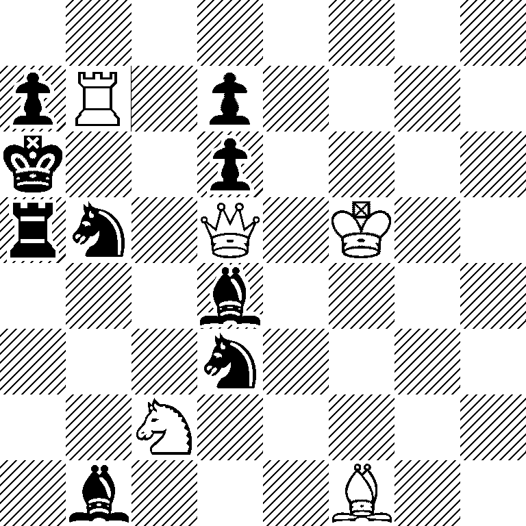 8/pR1p4/k2p4/rn1Q1K2/3b4/3n4/2N5/1b3B2