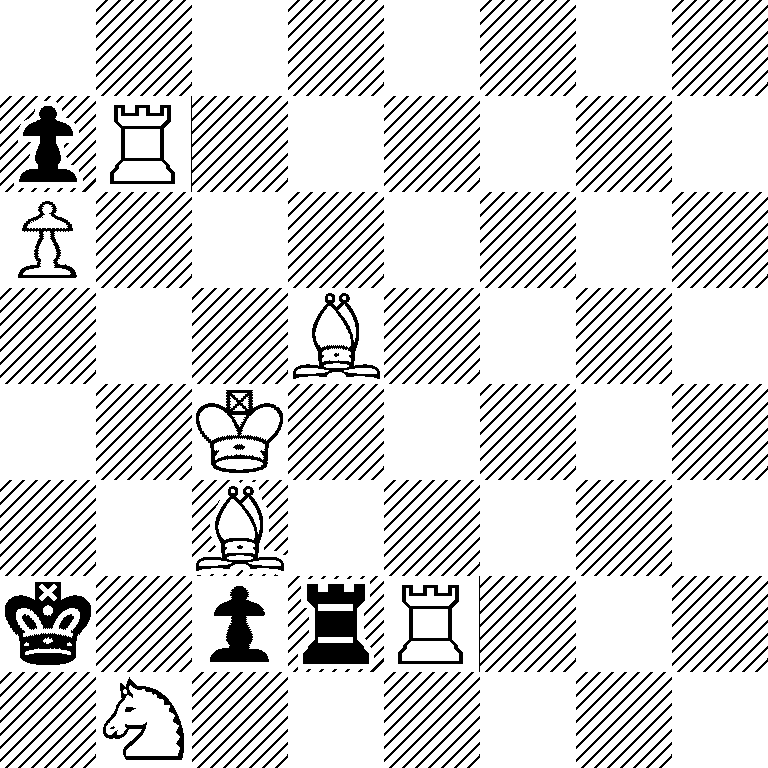 8/pR6/P7/3B4/2K5/2B5/k1prR3/1N6