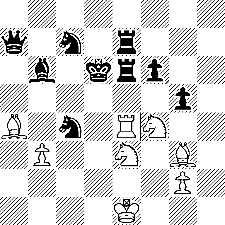 8/q1n1r3/1b1krp2/6p1/B1n1RN2/1P2N1B1/6P1/4K3