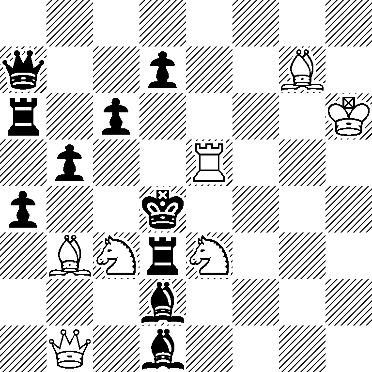 8/q2p2B1/r1p4K/1p2R3/p2k4/1BNrN3/3b4/1Q1b4
