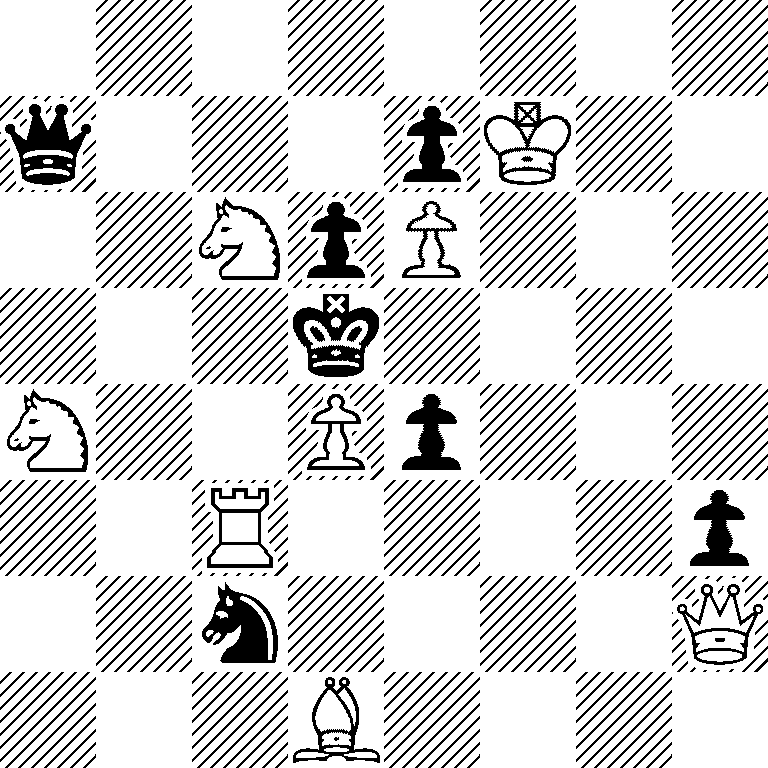 8/q3pK2/2NpP3/3k4/N2Pp3/2R4p/2n4Q/3B4