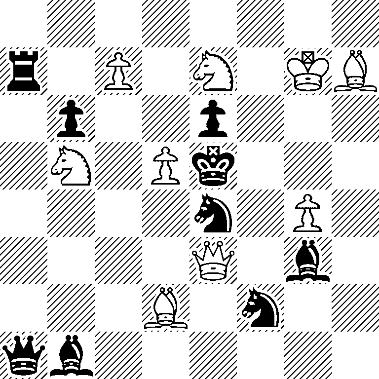 8/r1P1N1KB/1p2p3/1N1Pk3/4n1P1/4Q1b1/3B1n2/qb6