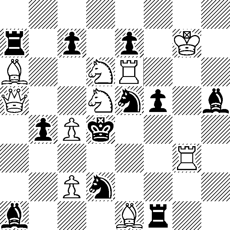 8/r1p1p1K1/B2NR3/Q2Nnp1b/1pPk4/6R1/2Pn4/b3Br2