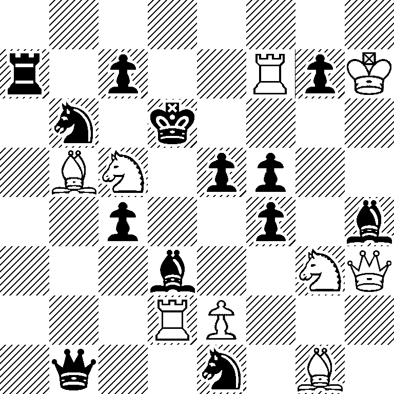 8/r1p2RpK/1n1k4/1BN1pp2/2p2p1b/3b2NQ/3RP3/1q2n1B1
