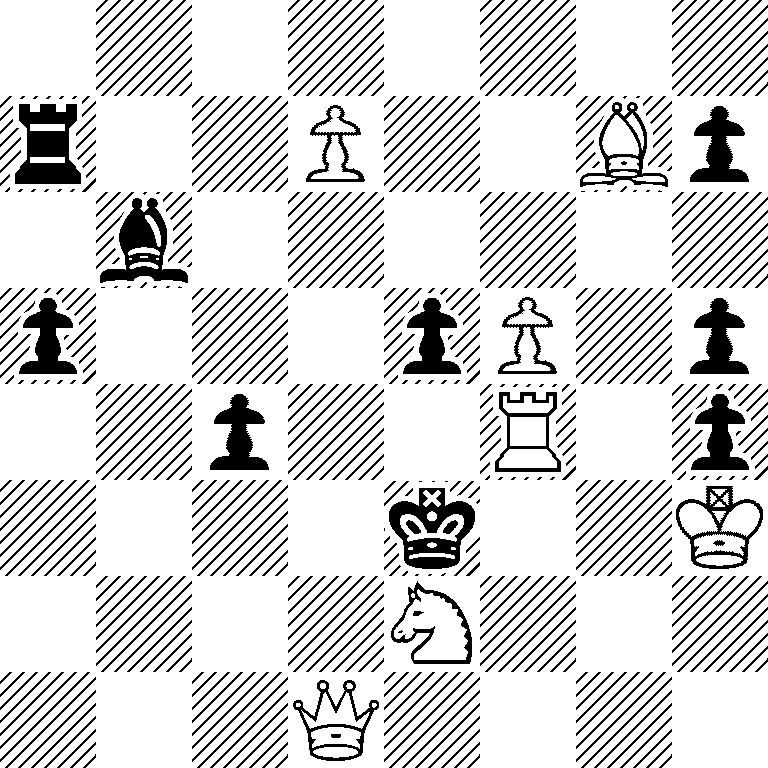 8/r2P2Bp/1b6/p3pP1p/2p2R1p/4k2K/4N3/3Q4
