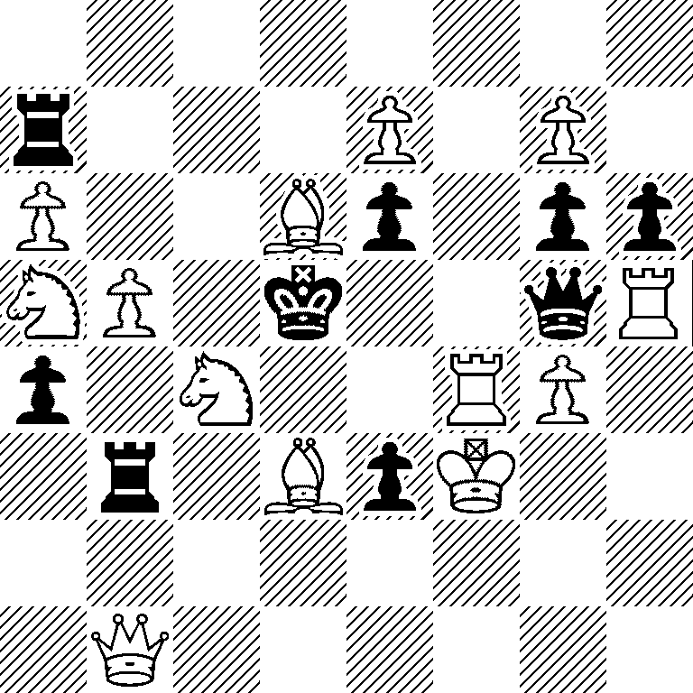 8/r3P1P1/P2Bp1pp/NP1k2qR/p1N2RP1/1r1BpK2/8/1Q6
