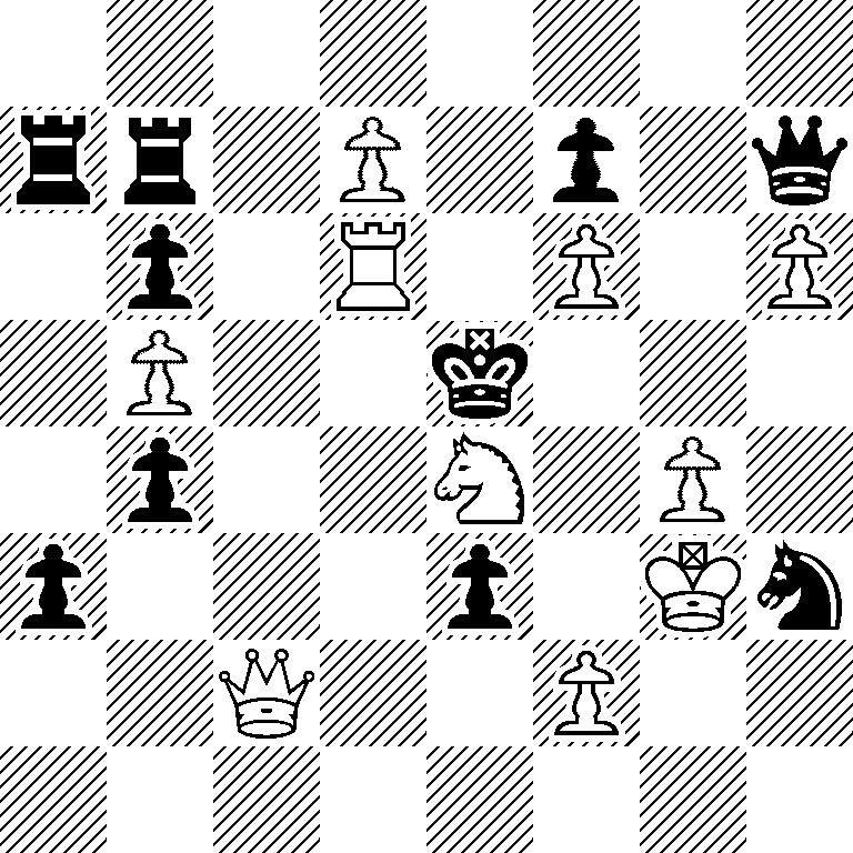 8/rr1P1p1q/1p1R1P1P/1P2k3/1p2N1P1/p3p1Kn/2Q2P2/8