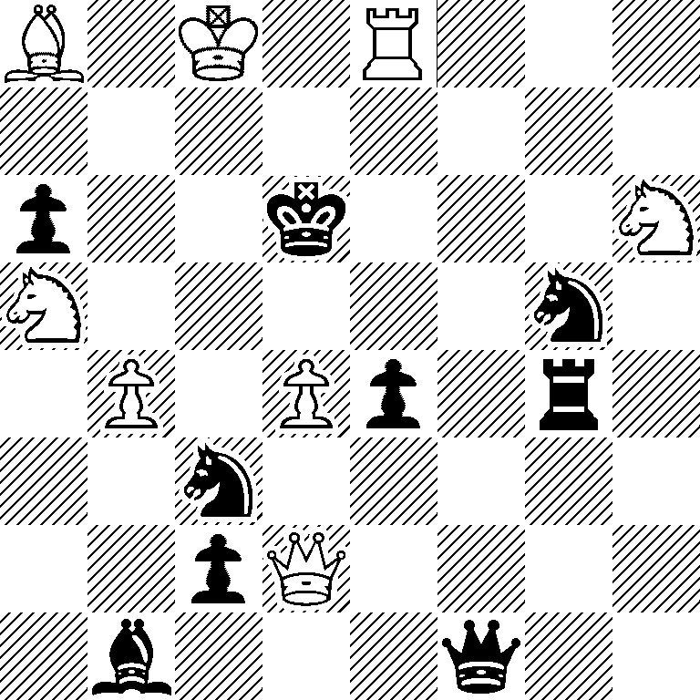 B1K1R3/8/p2k3N/N5n1/1P1Pp1r1/2n5/2pQ4/1b3q2