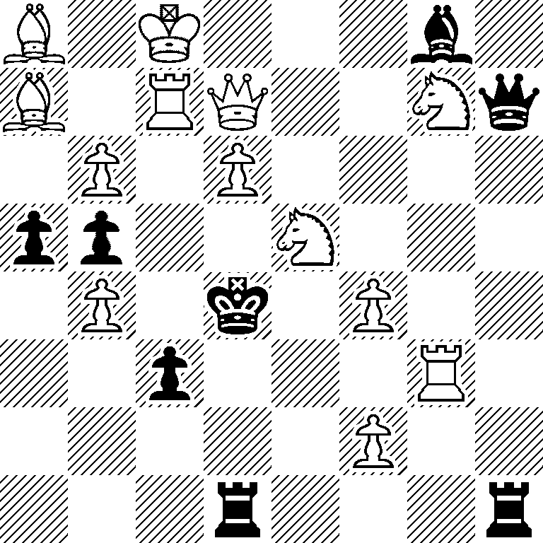 B1K3b1/B1RQ2Nq/1P1P4/pp2N3/1P1k1P2/2p3R1/5P2/3r3r
