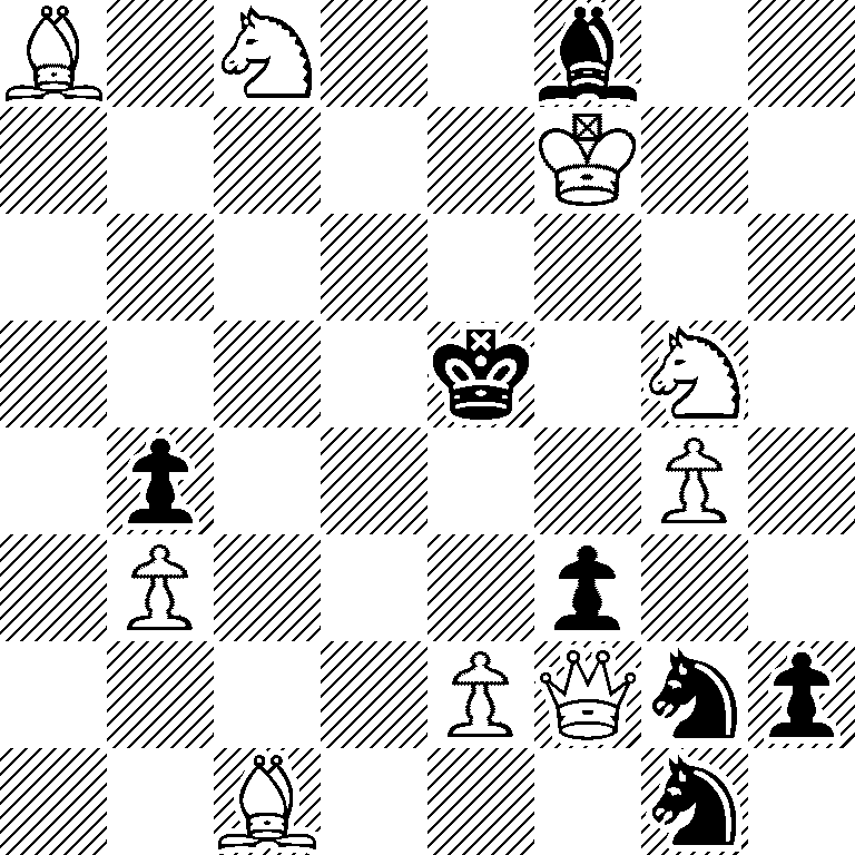 B1N2b2/5K2/8/4k1N1/1p4P1/1P3p2/4PQnp/2B3n1