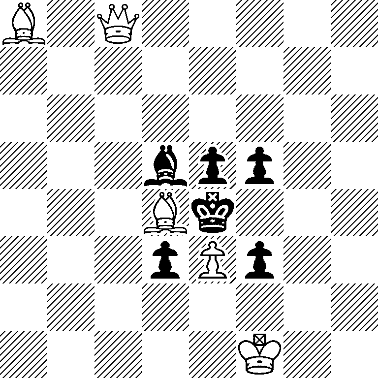 B1Q5/8/8/3bpp2/3Bk3/3pPp2/8/5K2