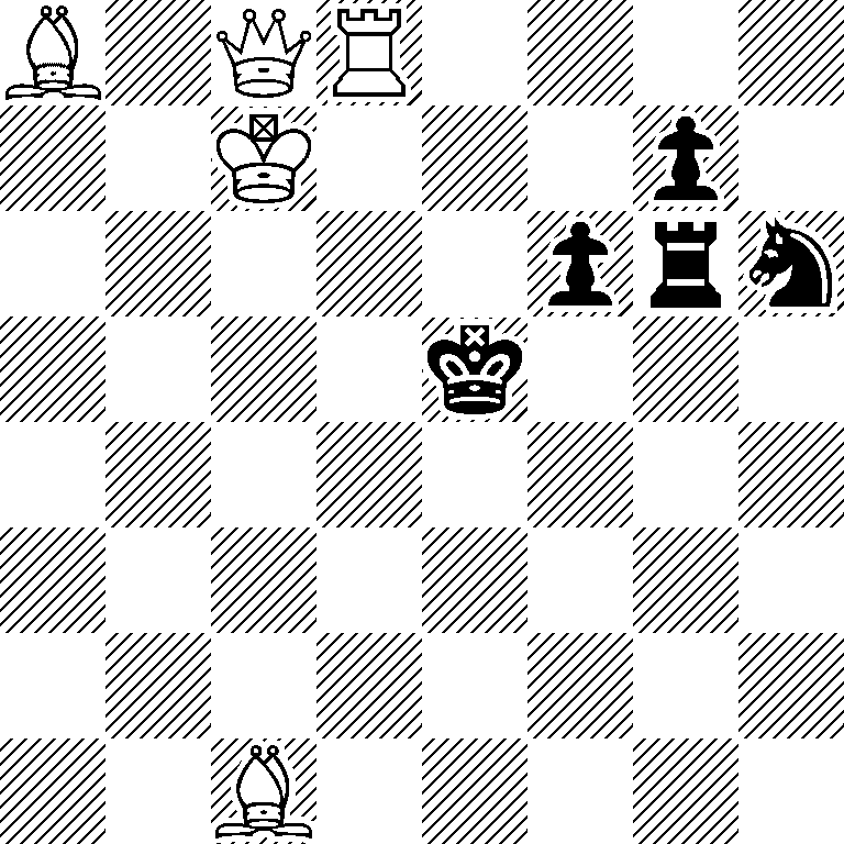 B1QR4/2K3p1/5prn/4k3/8/8/8/2B5
