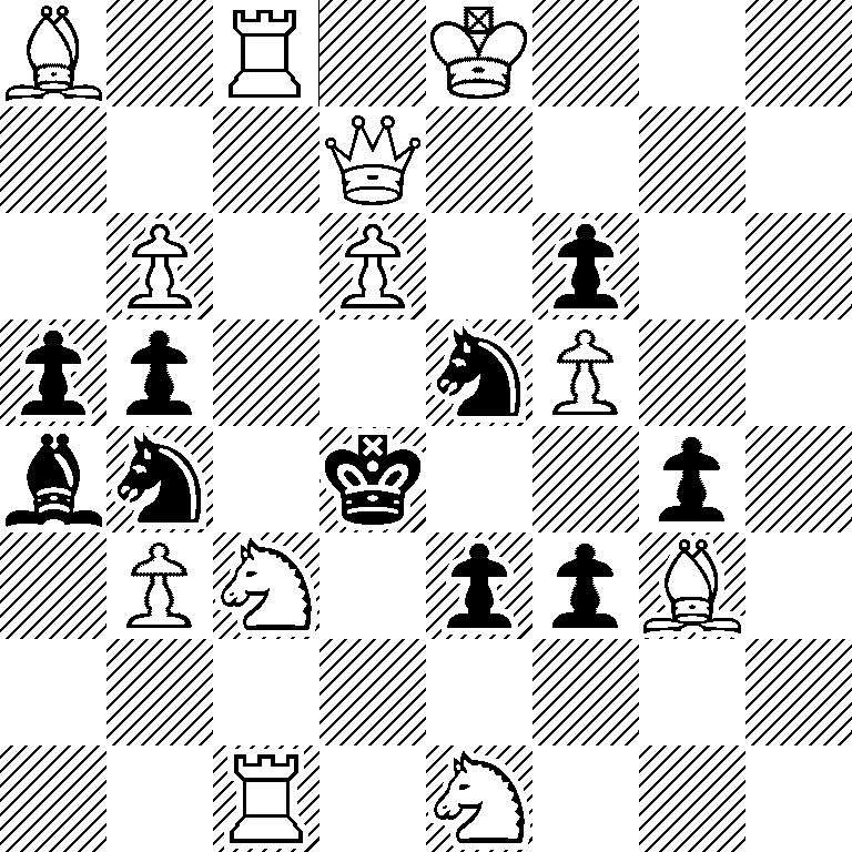 B1R1K3/3Q4/1P1P1p2/pp2nP2/bn1k2p1/1PN1ppB1/8/2R1N3