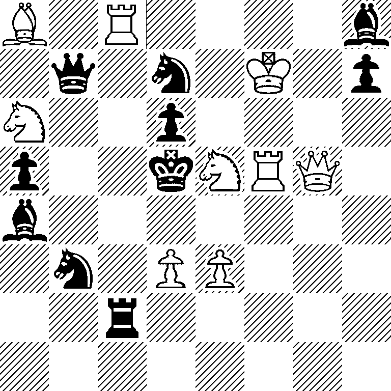 B1R4b/1q1n1K1p/N2p4/p2kNRQ1/b7/1n1PP3/2r5/8