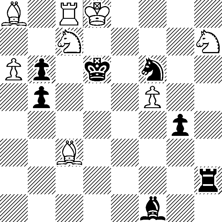 B1RK4/2N4N/Pp1k1n2/1p3P2/6p1/2B5/7r/5b2