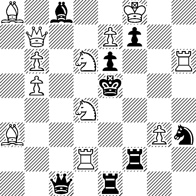 B1b2K2/1Q2Pp2/1P1Np2R/1P2k3/3N4/B5Pn/3R1r2/2q1r3