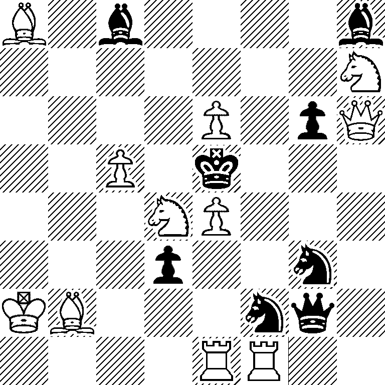 B1b4b/7N/4P1pQ/2P1k3/3NP3/3p2n1/KB3nq1/4RR2