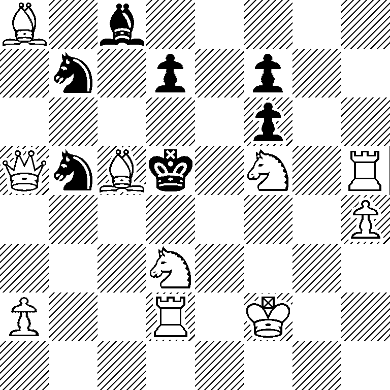 B1b5/1n1p1p2/5p2/QnBk1N1R/7P/3N4/P2R1K2/8