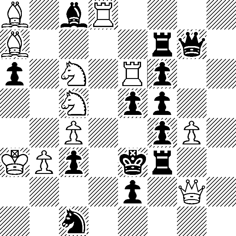 B1bR4/B4rq1/p1N1Rp2/2N1pp2/2P2pP1/KPp1kr2/4p1Q1/2n5