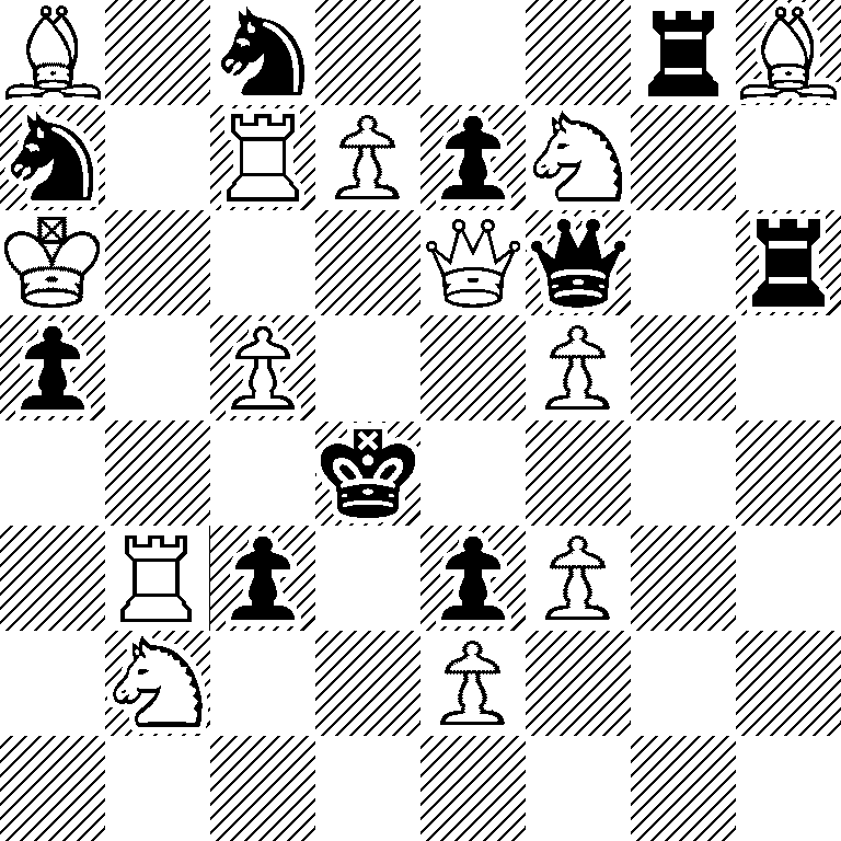 B1n3rB/n1RPpN2/K3Qq1r/p1P2P2/3k4/1Rp1pP2/1N2P3/8