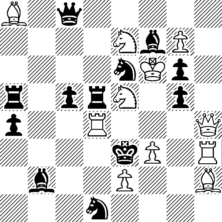 B1q5/4NbP1/4nKp1/r1prN1p1/p2R3Q/4kP1R/1b2P2B/3n4