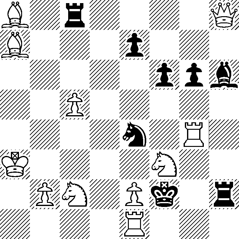 B1r4Q/B3p3/5ppb/2P5/4n1R1/K4N2/1PN1Pk1r/4R3